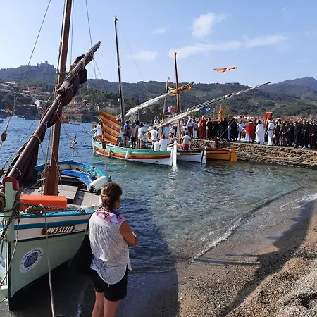 Spacieux T2 Avec Vue D'exception Au Pied Des Plages Collioure